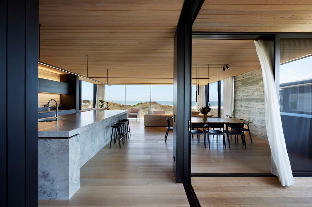 The client was keen on a reductionist approach. “There’s a lot to be said for simplicity,” says Brendon. “The house is very architectural. It’s very strict, it's very disciplined. And that runs right through every detail.”