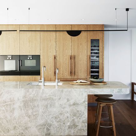 Sophisticated 1970s style in bach kitchen revamp