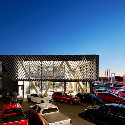 A new car dealership designed to unify a major automotive group