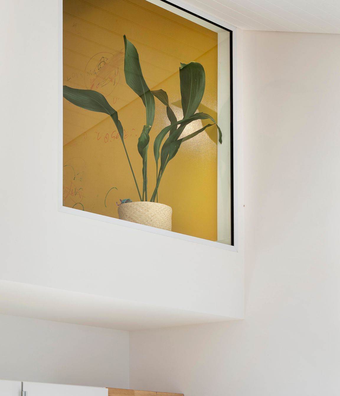 Joyful pops of colour are dotted around the home.