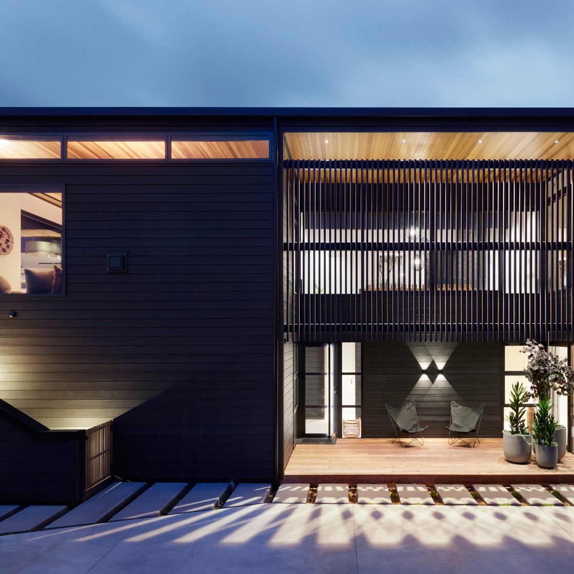 A beachy but sophisticated new-build bach