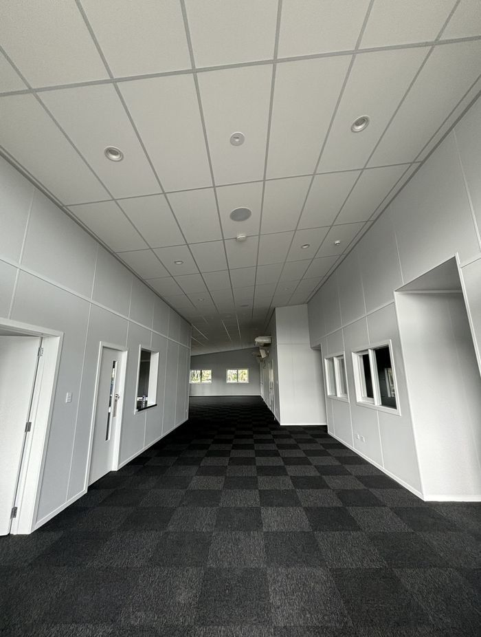 “To achieve the required fire ratings, Climateline was applied as a decorative overlay on approved fire-rated wall systems. This innovative approach eliminated the need for stopping or painting, as Climateline seamlessly covers board joins—even on fire-rated walls—streamlining installation while ensuring compliance and aesthetic appeal.”