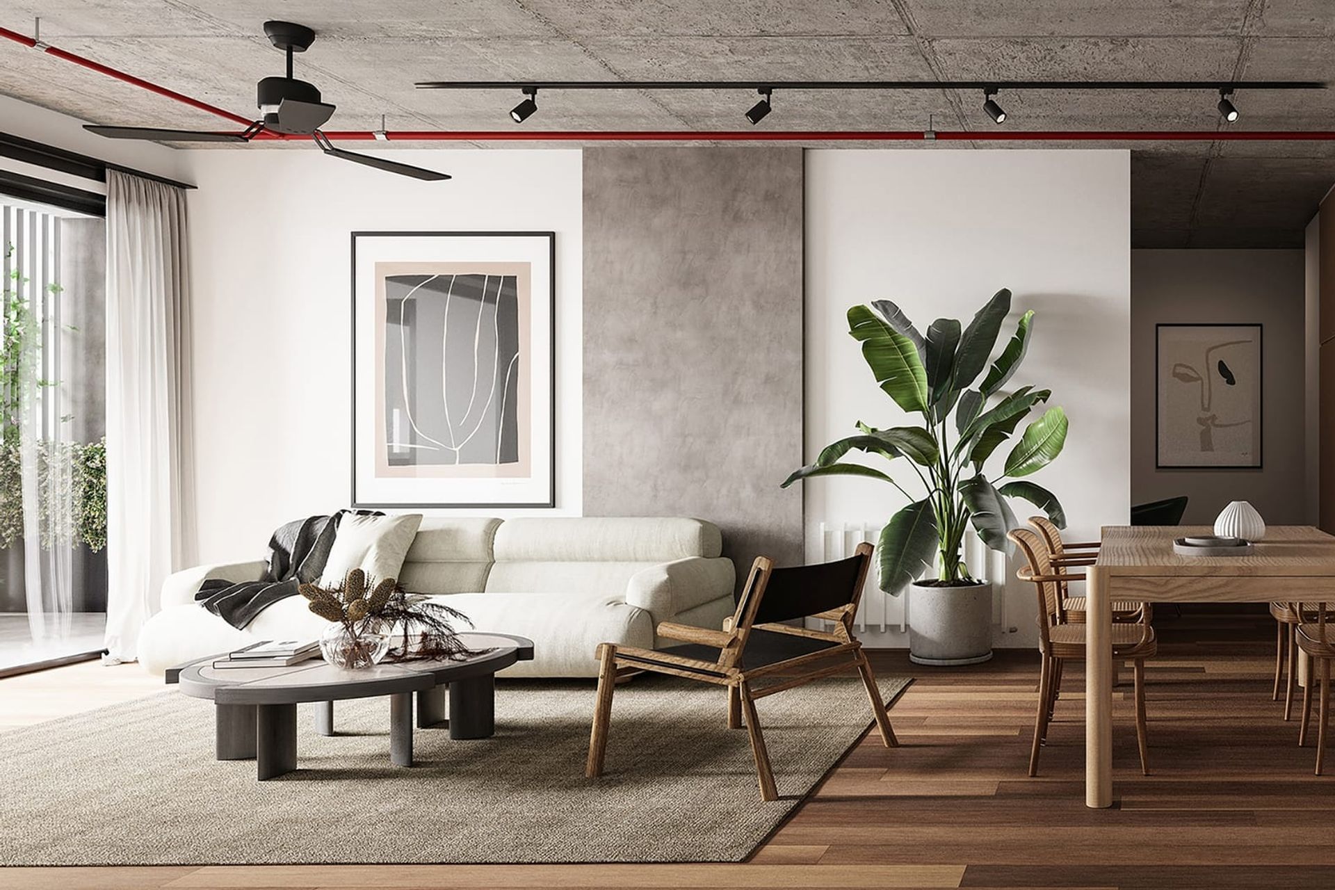 The Lift and Slide doors allow natural light and ventilation to enter each apartment.
