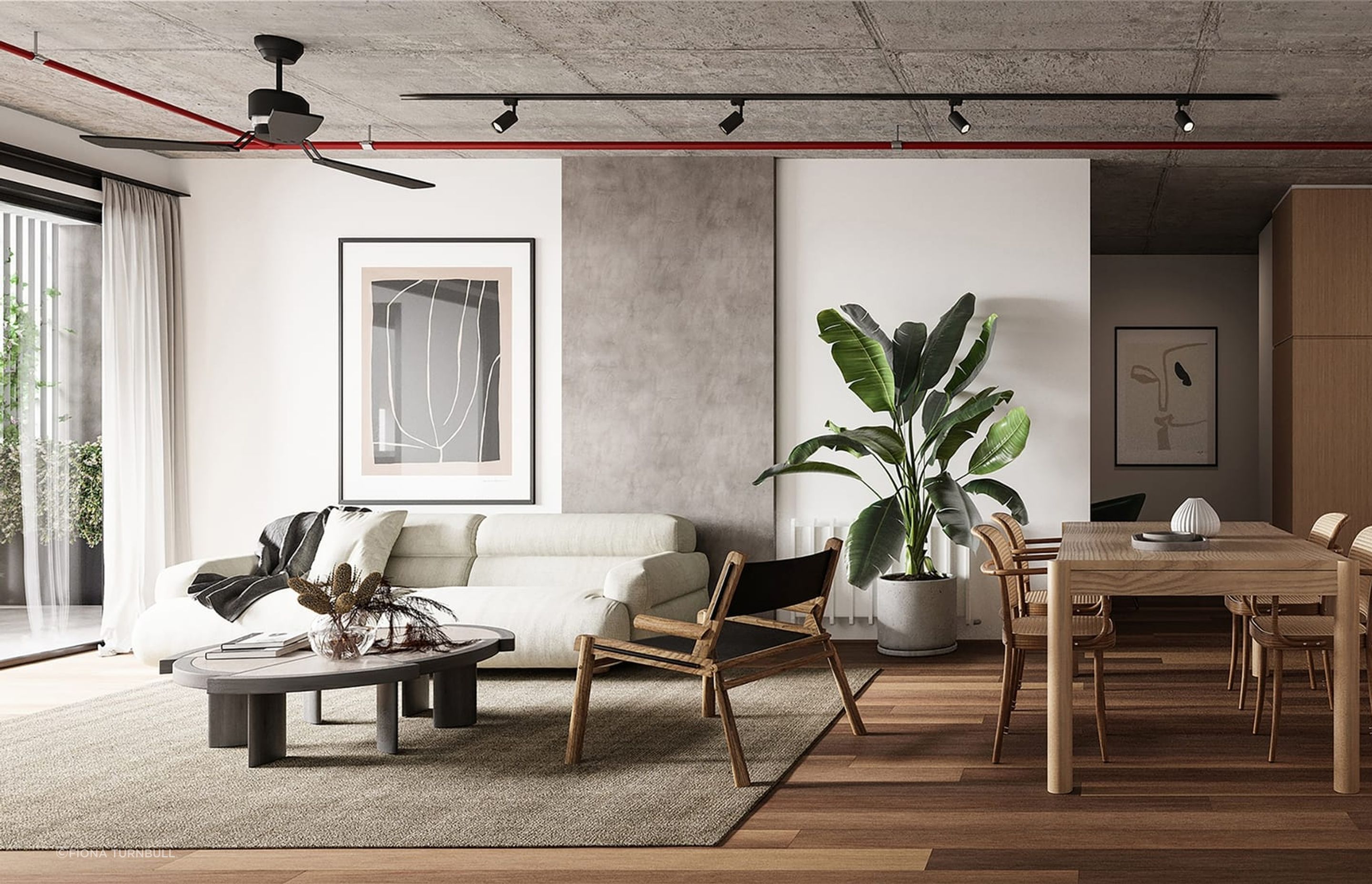 The Lift and Slide doors allow natural light and ventilation to enter each apartment.