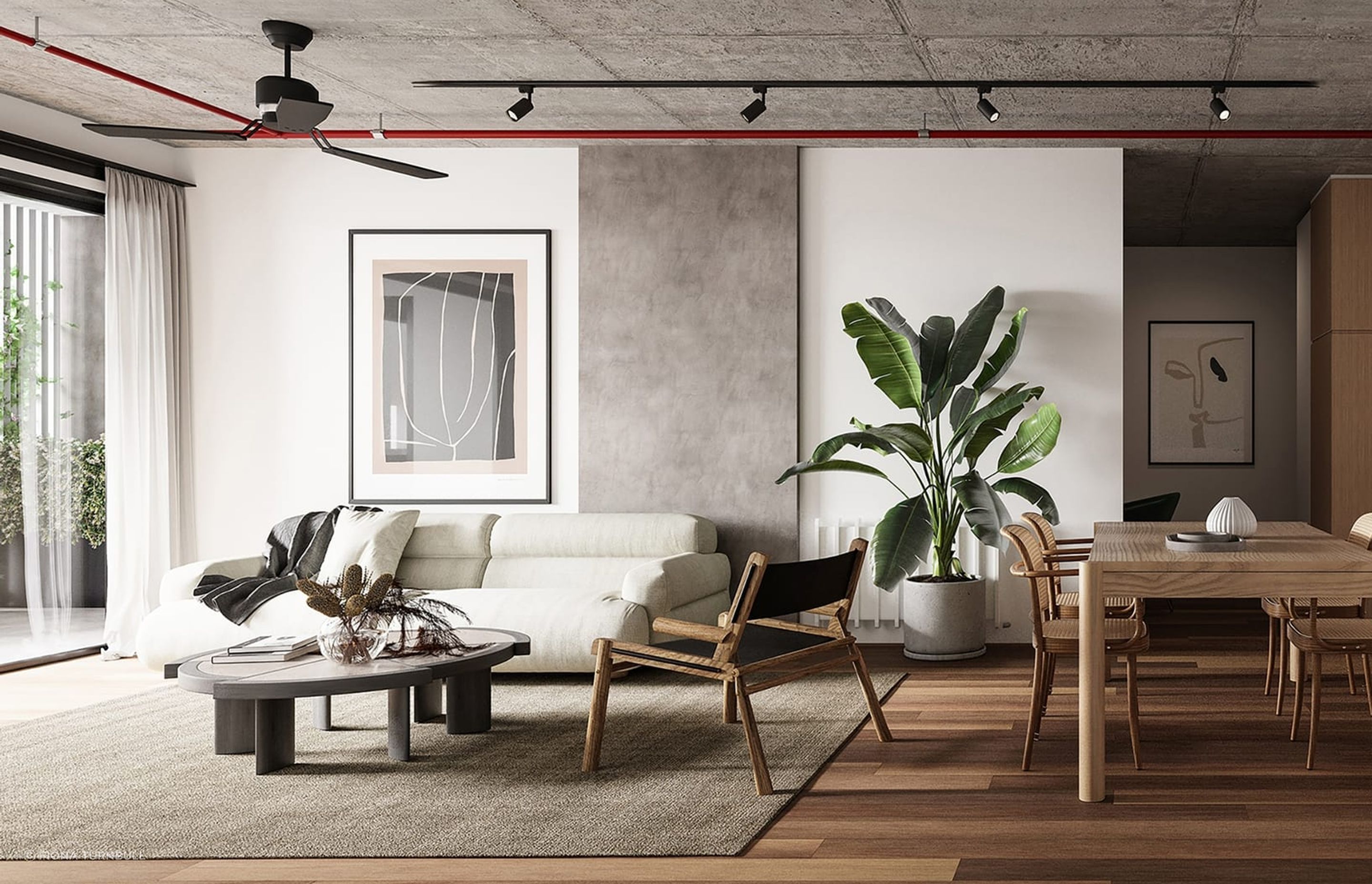 The Lift and Slide doors allow natural light and ventilation to enter each apartment.