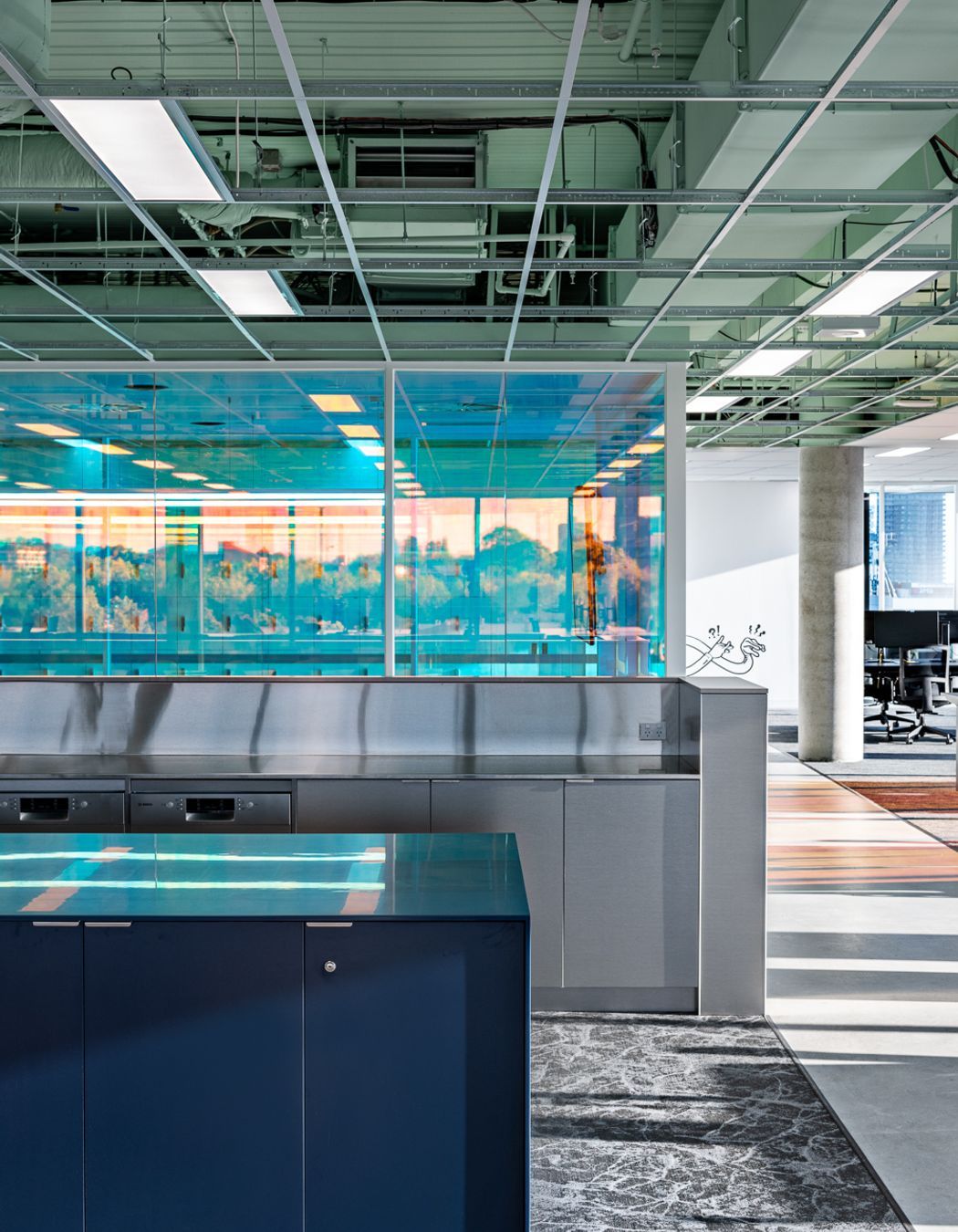 Common areas to linger in.