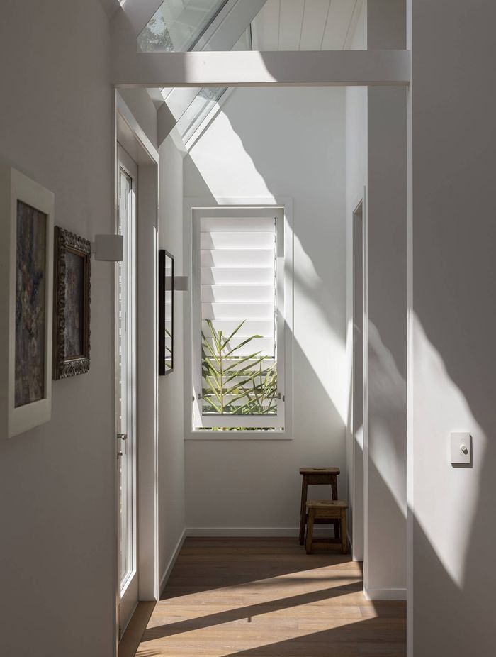 Sunlight floods in through the clerestory windows.