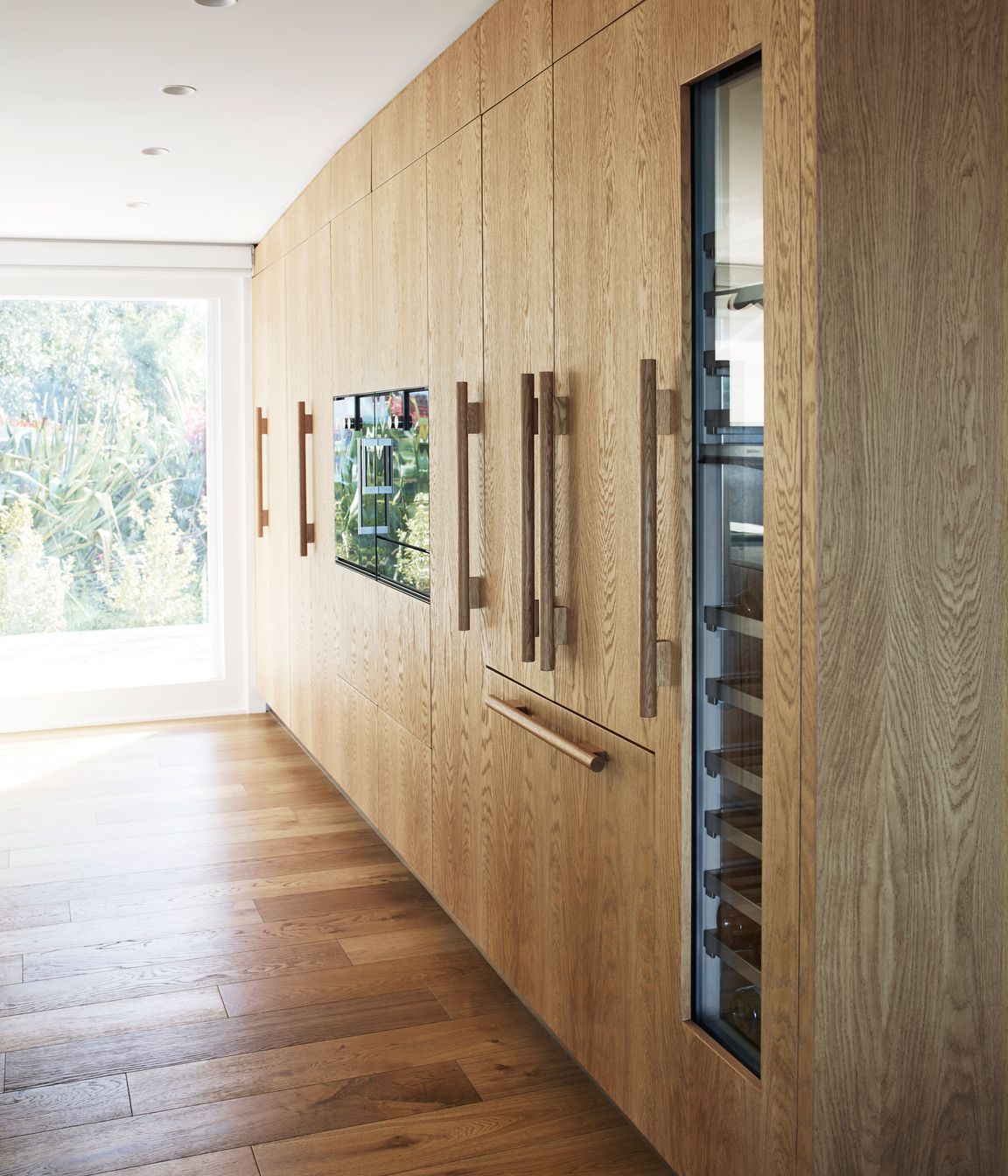 The addition of the glass doors at the rear allows more light in.
