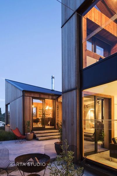 Each section is separated by a courtyard.