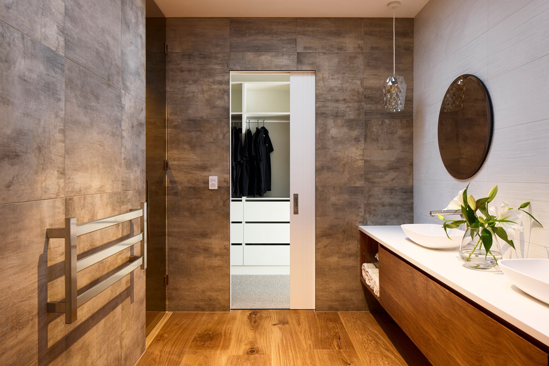 “I love our ensuite – we’ve never had a beautiful ensuite like that before,” says Nikki.