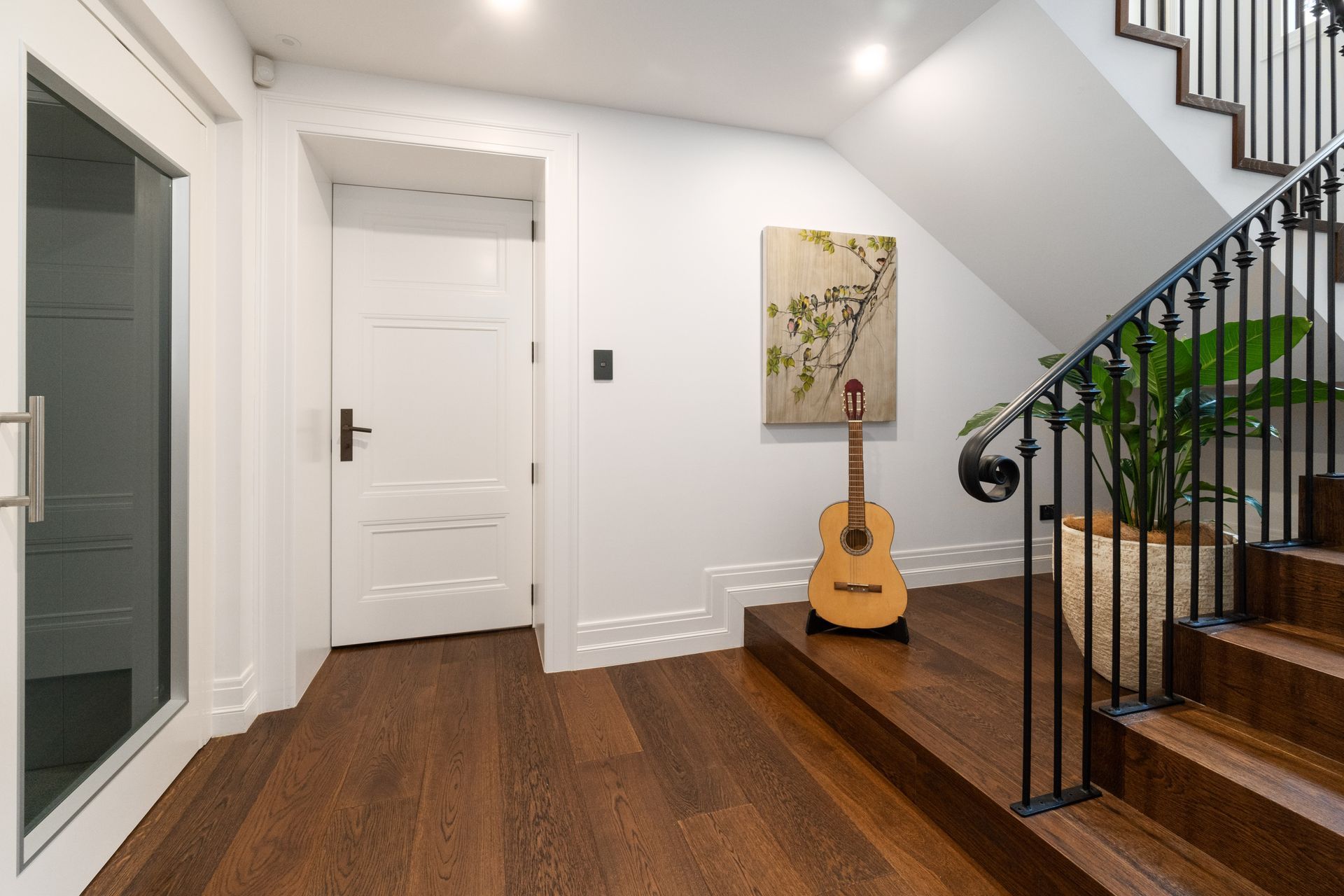 A grand Italianate home built with a glass floor