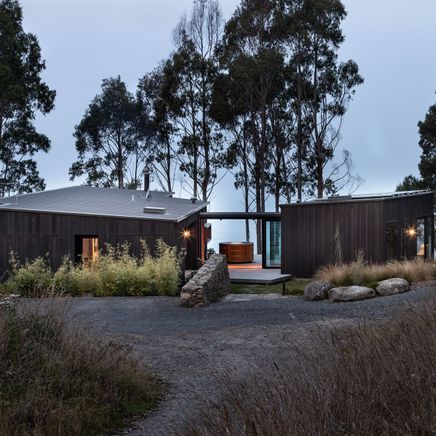 A remote cliff top dwelling designed to indulge in every inch of its rugged coastal locale