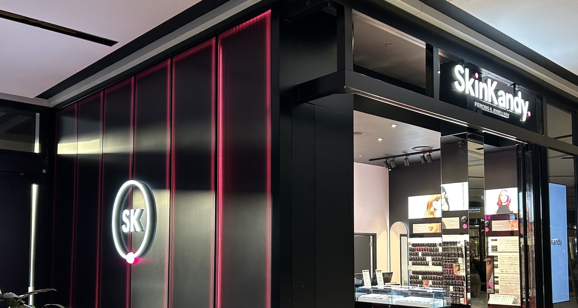The new SkinKandy Westfield 277 store, fitted out by Dimension Shopfitters.