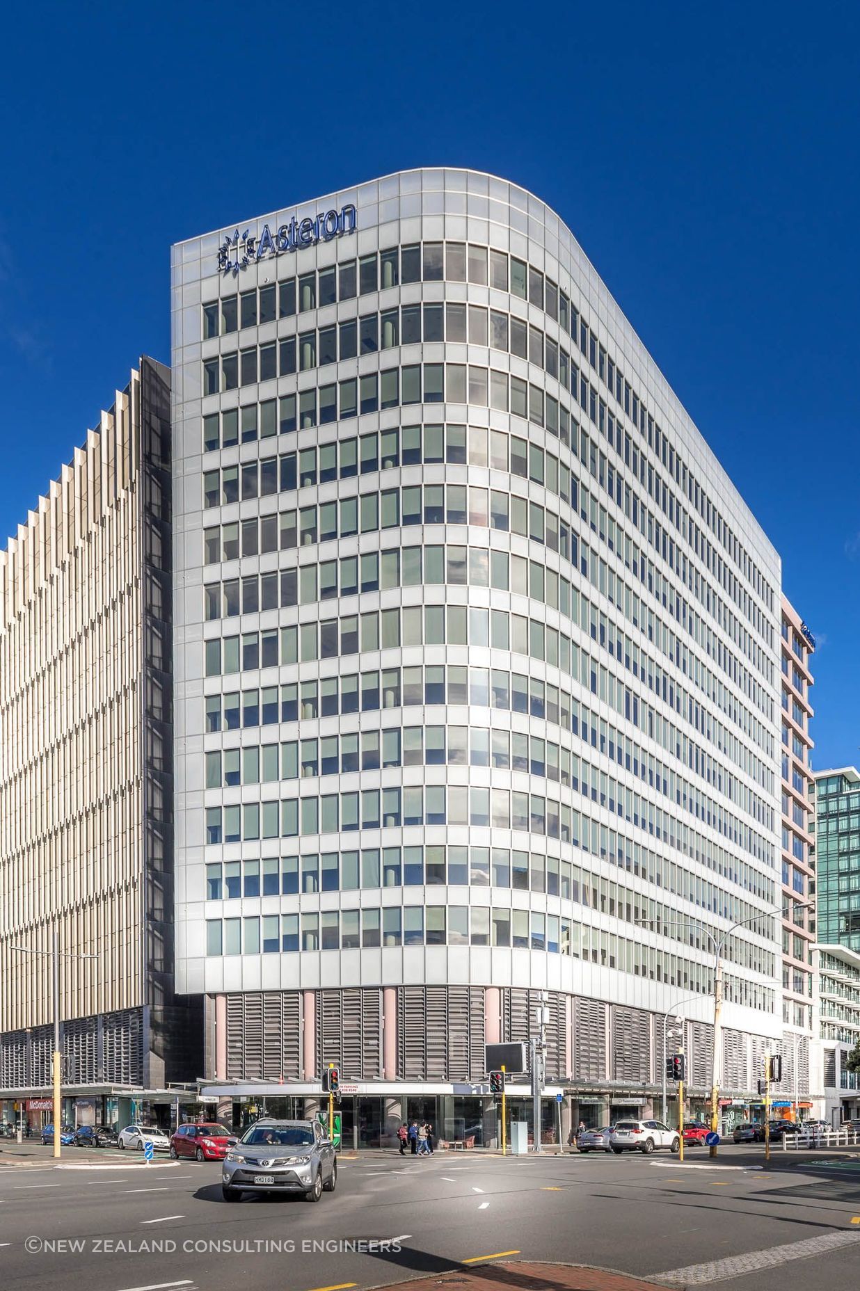 The Asteron Centre is Wellington's largest single-office building, located directly across from the bustling Wellington Train Station.
