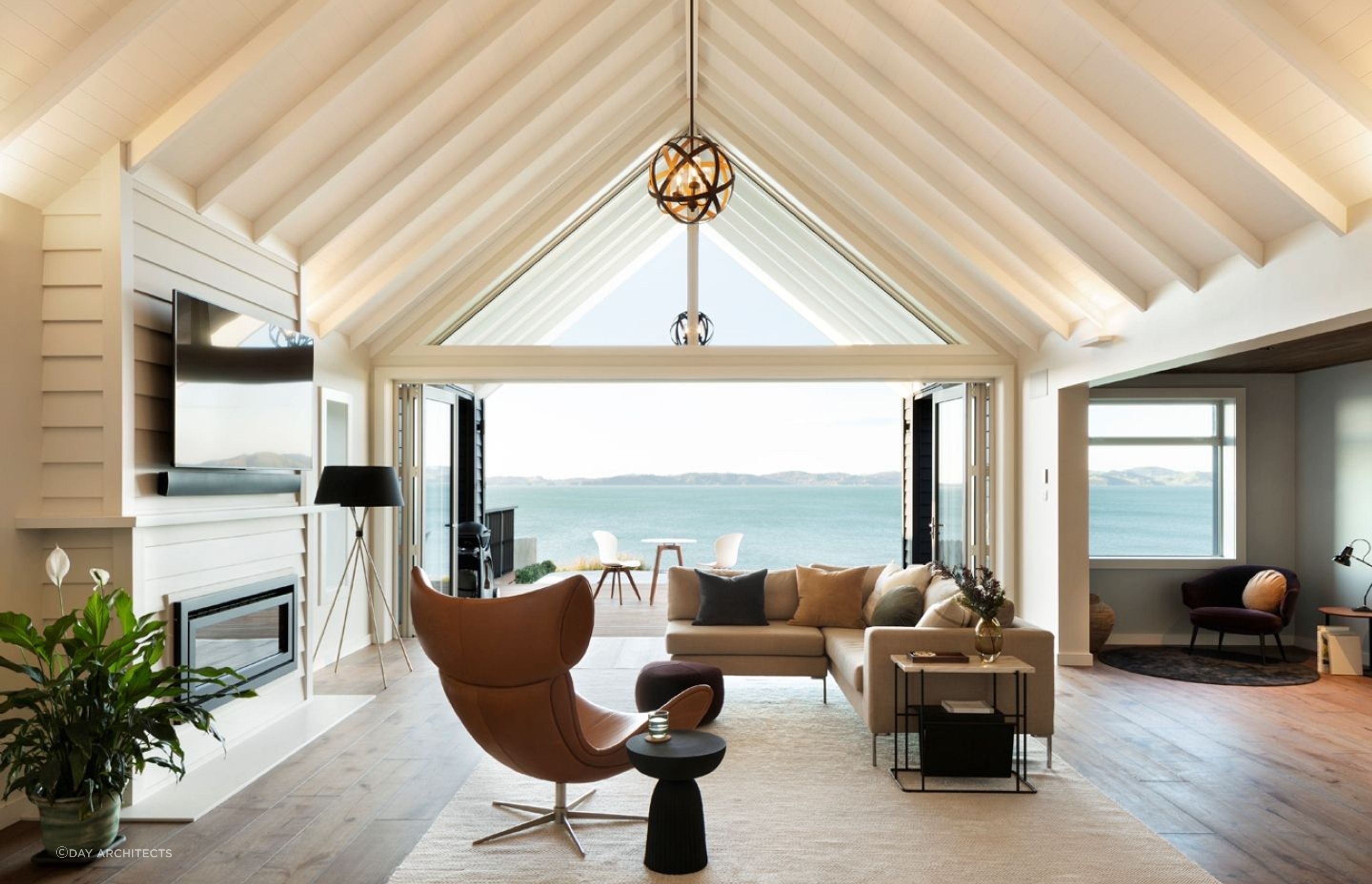 The living spaces are orientated to take advantage of stunning coastal views. | Photography: Jessica Chloe