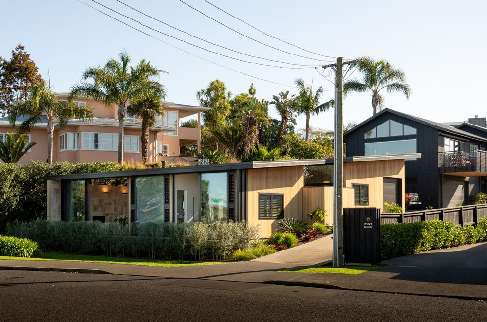The design allows the property behind to also capture the view.