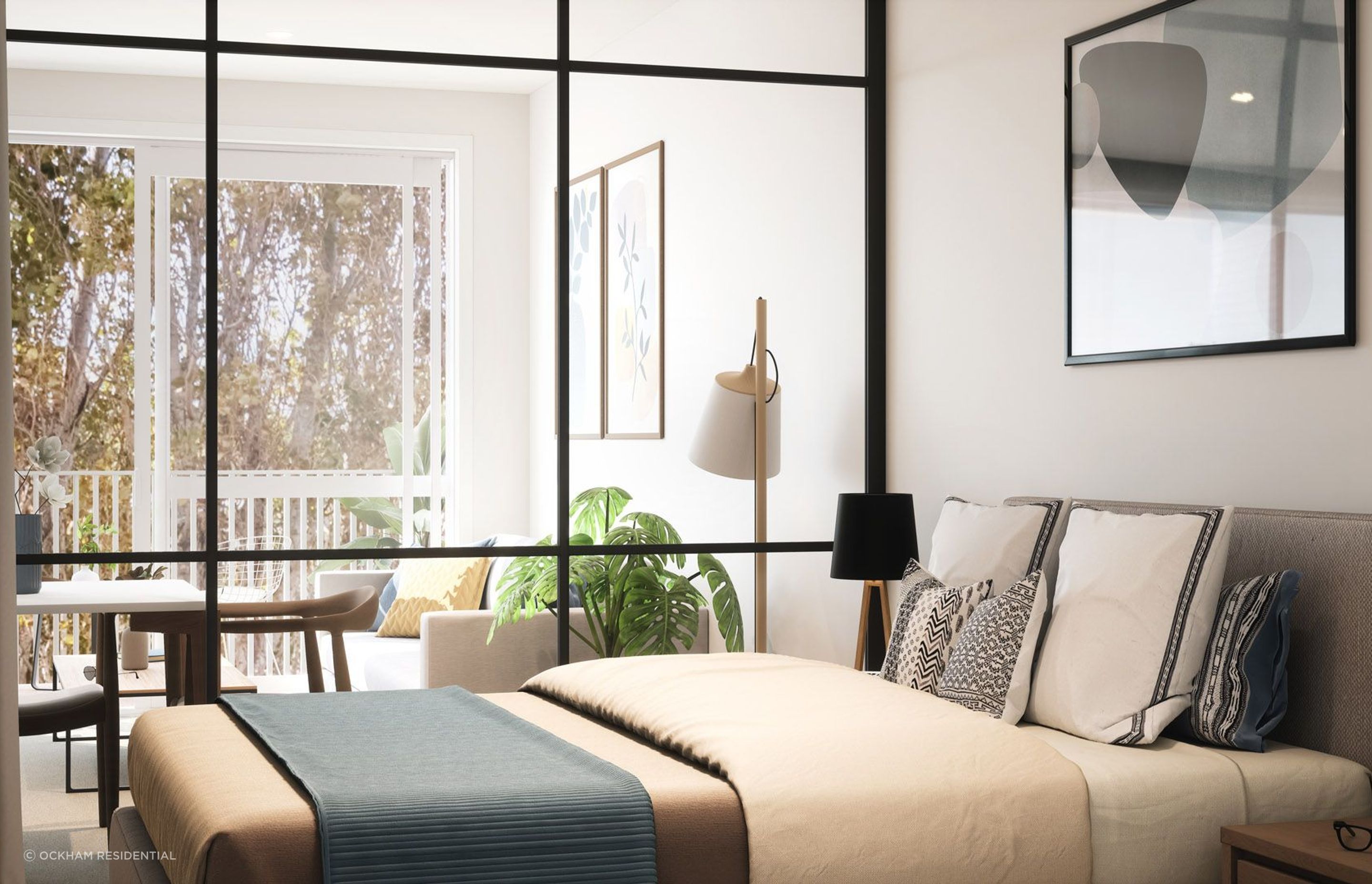 Apartments range from one bedroom to three bedrooms.