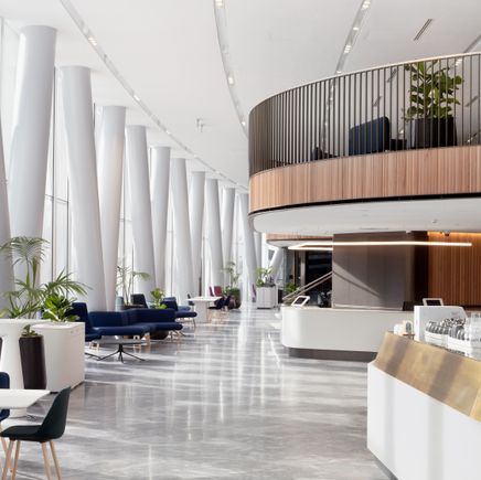 Native timber gives this project a striking architectural identity