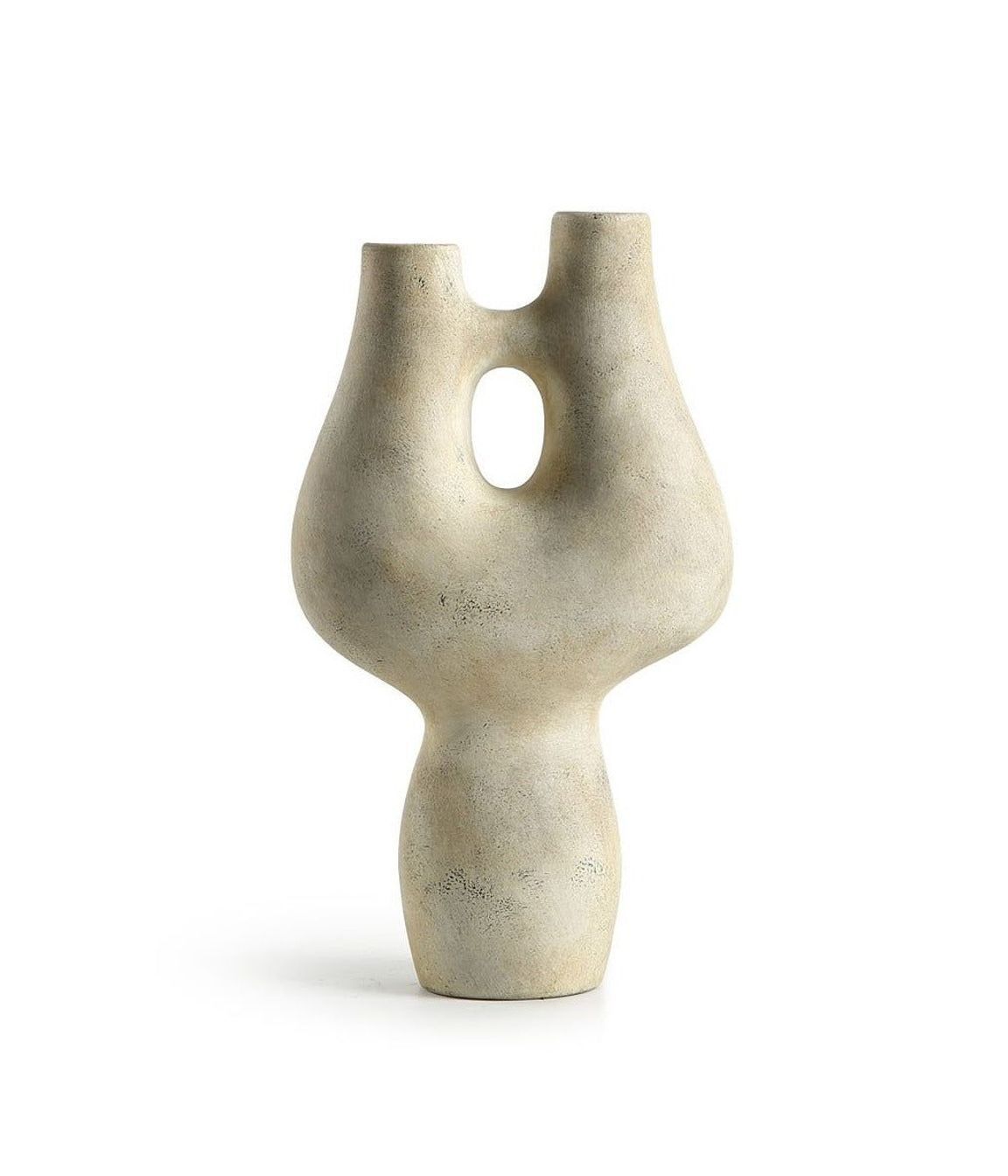 Circular Series ceramic vase in Ivory by Bubuland Home