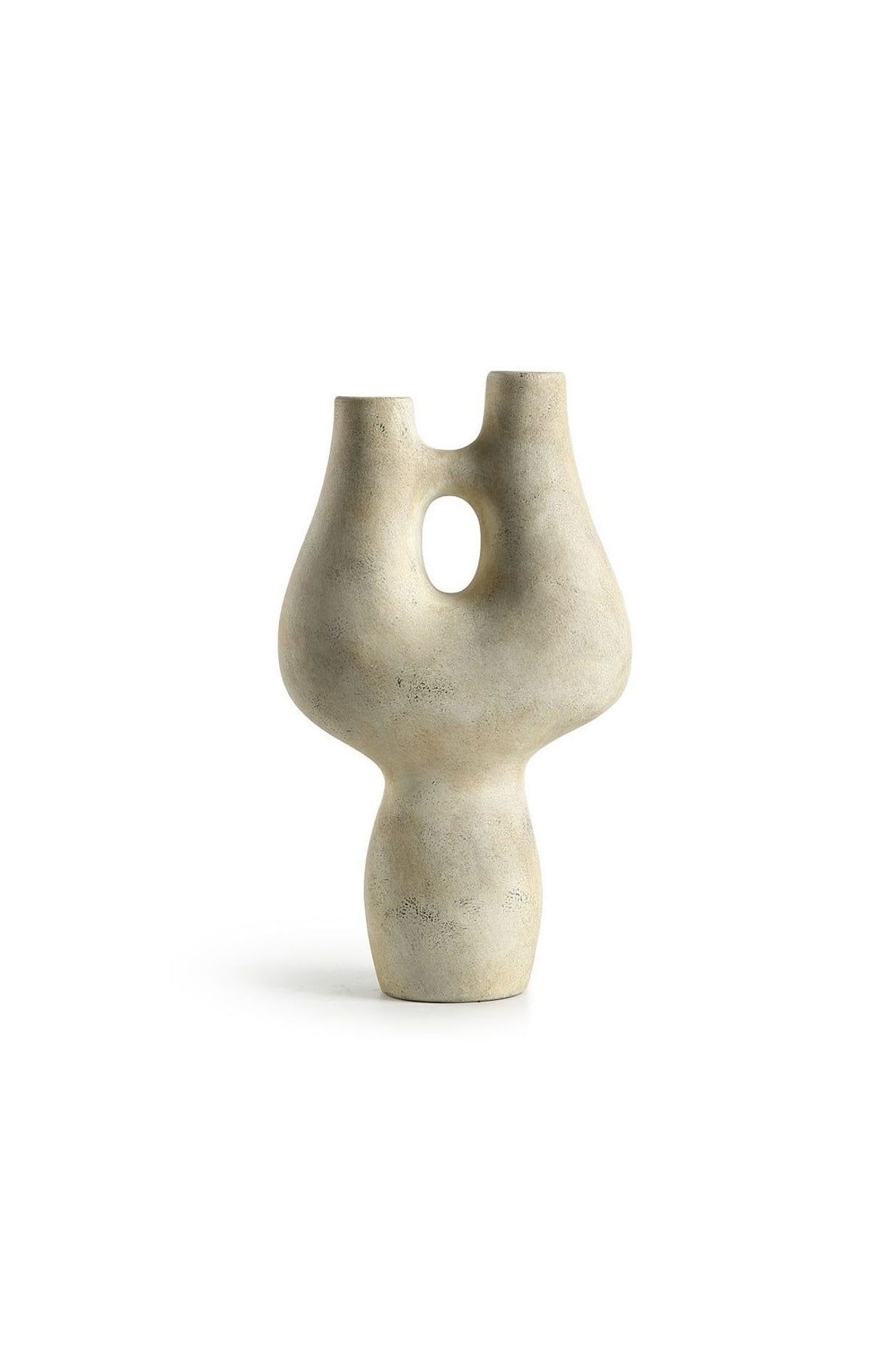Circular Series ceramic vase in Ivory by Bubuland Home