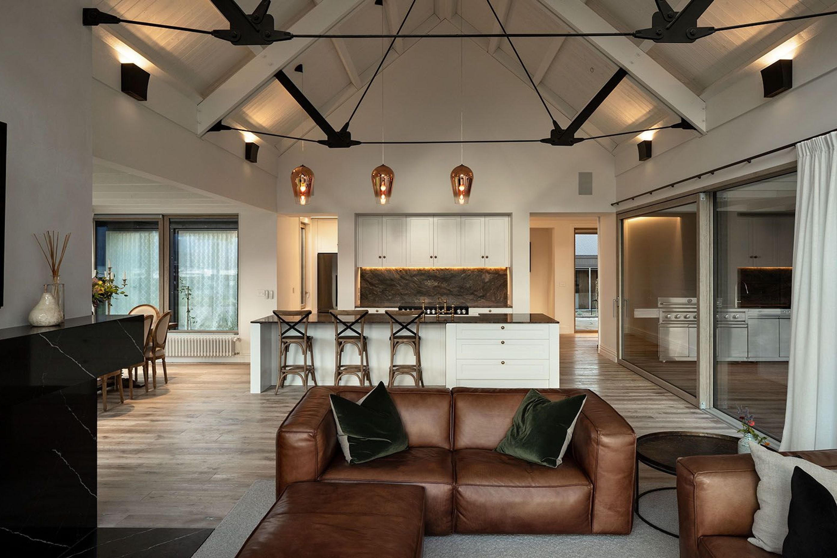 Generous open plan spaces make for relaxed family living. | Photography: Simon Devitt