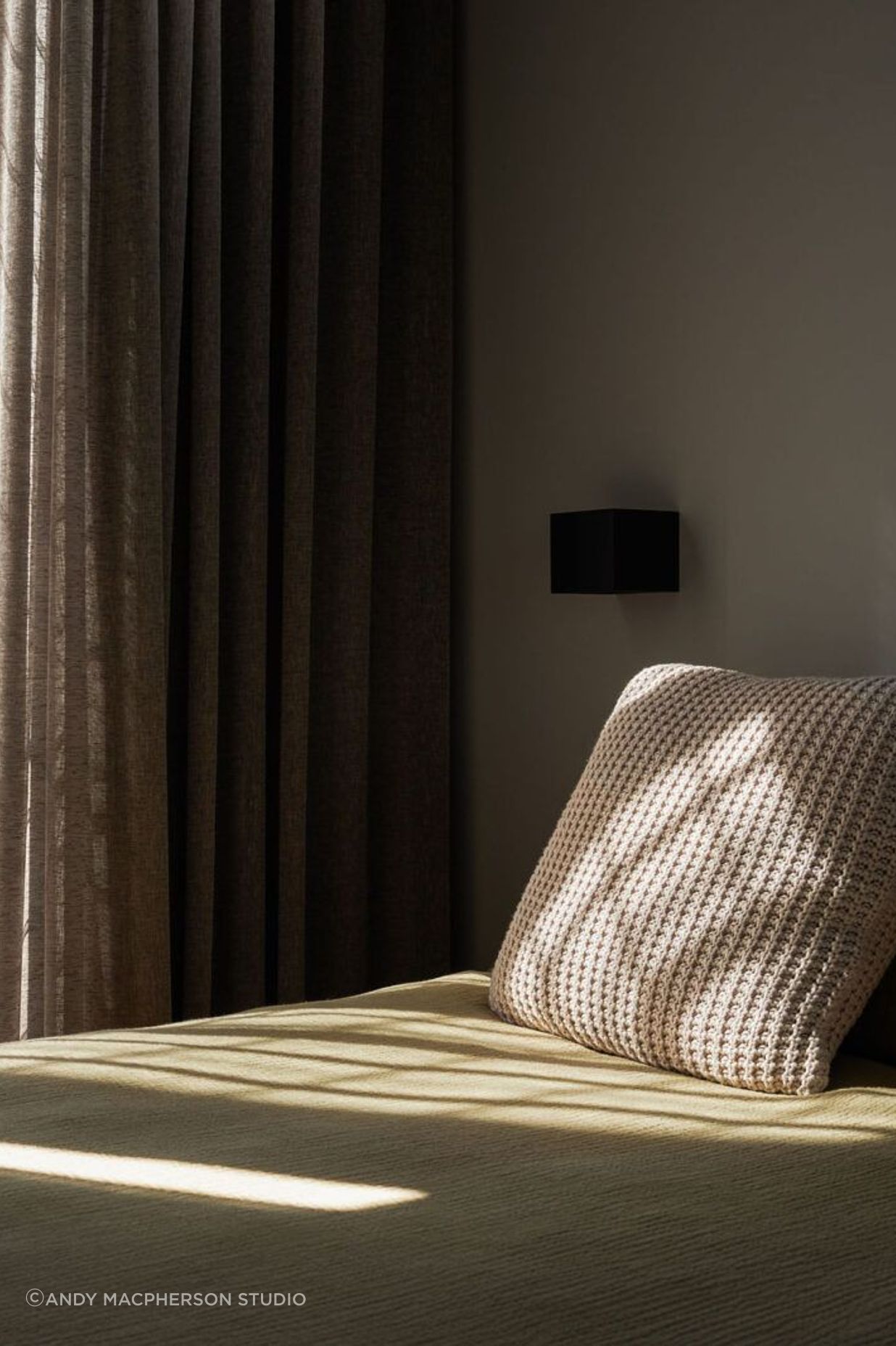 The colour palette is restrained, creating a calming environment.