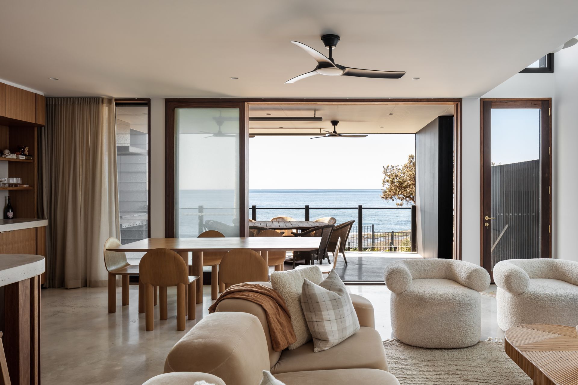 The ocean views are immediate upon entering The Coledale Ave House