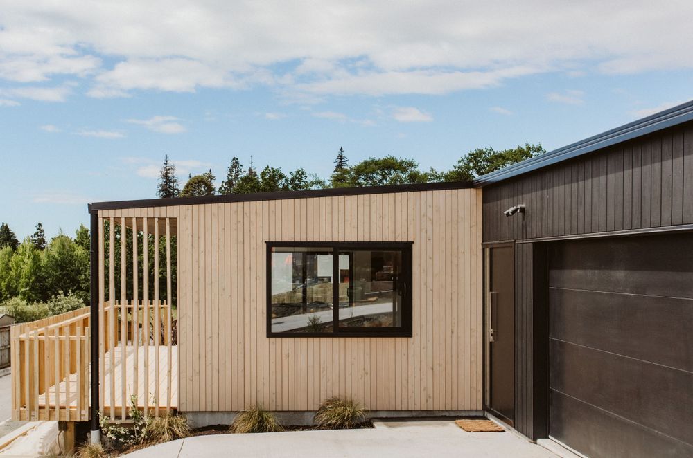 Clearly defined spaces are punctuated throughout the home.