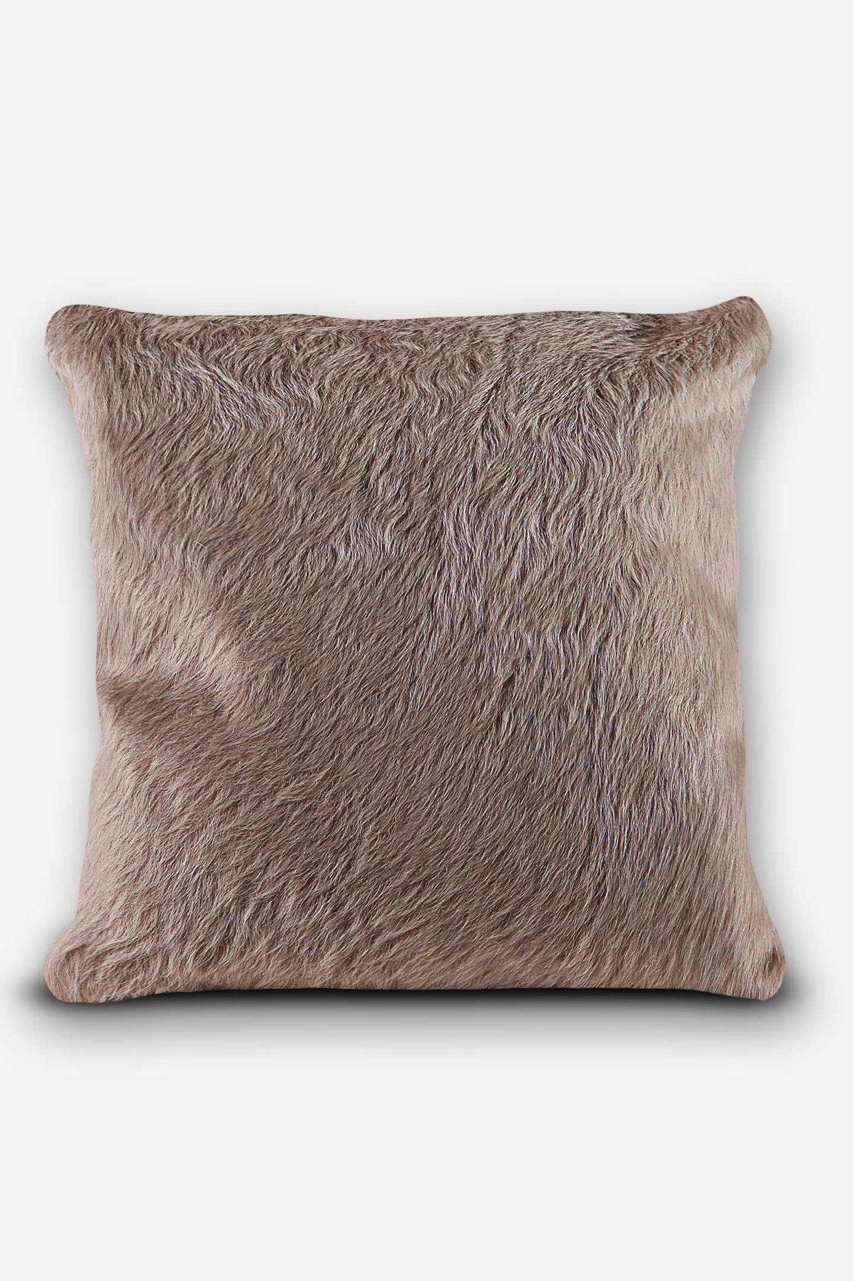 Cowhide single panel cushion in beige and sand by Bage Home