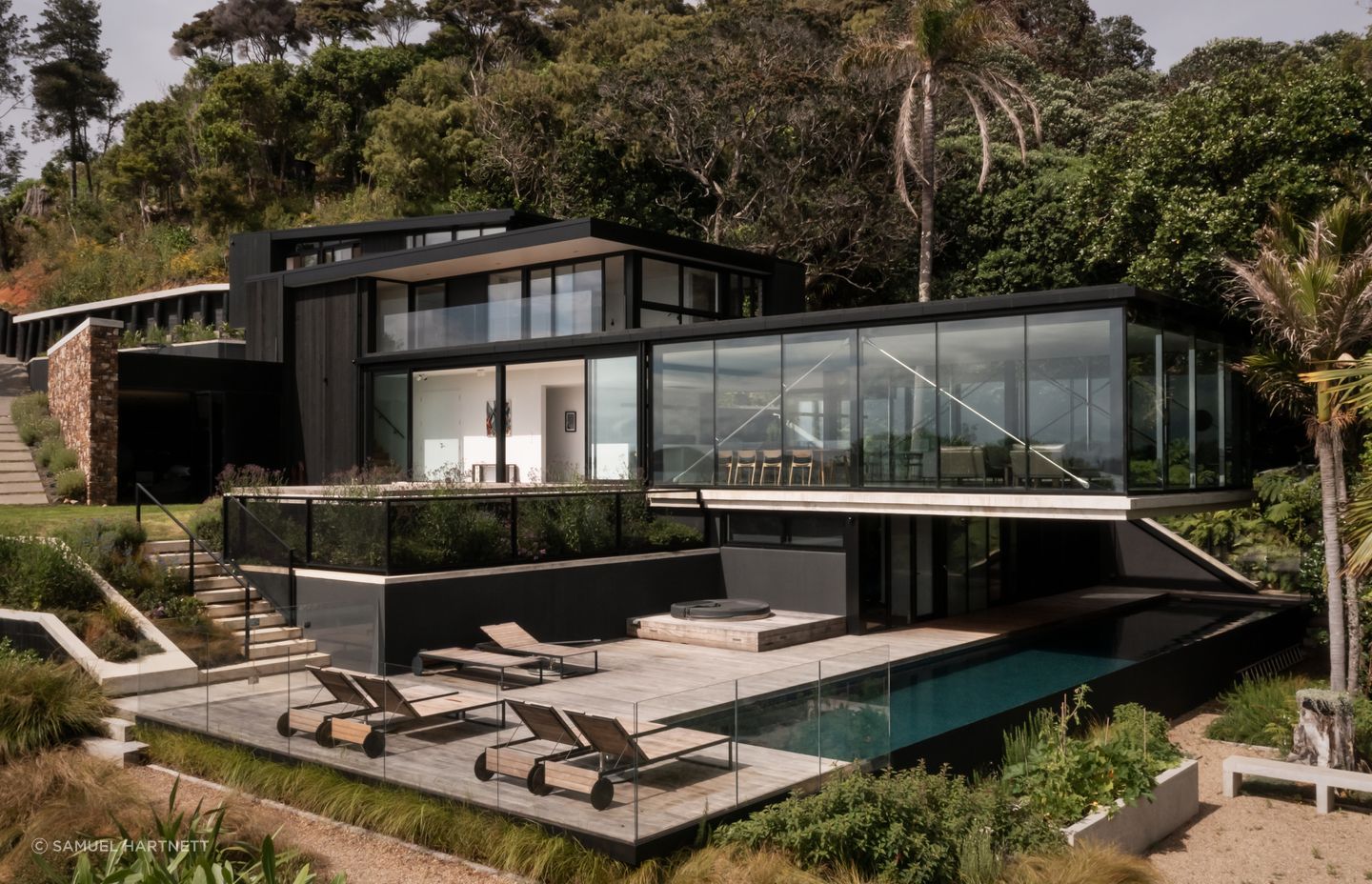 The home is a far cry from the original dilapidated villa and overgrown century-old farmstead. But it is just as independent: “This house is completely self-sufficient. So it's got solar, it's got water, it has its own effluent disposal system.”