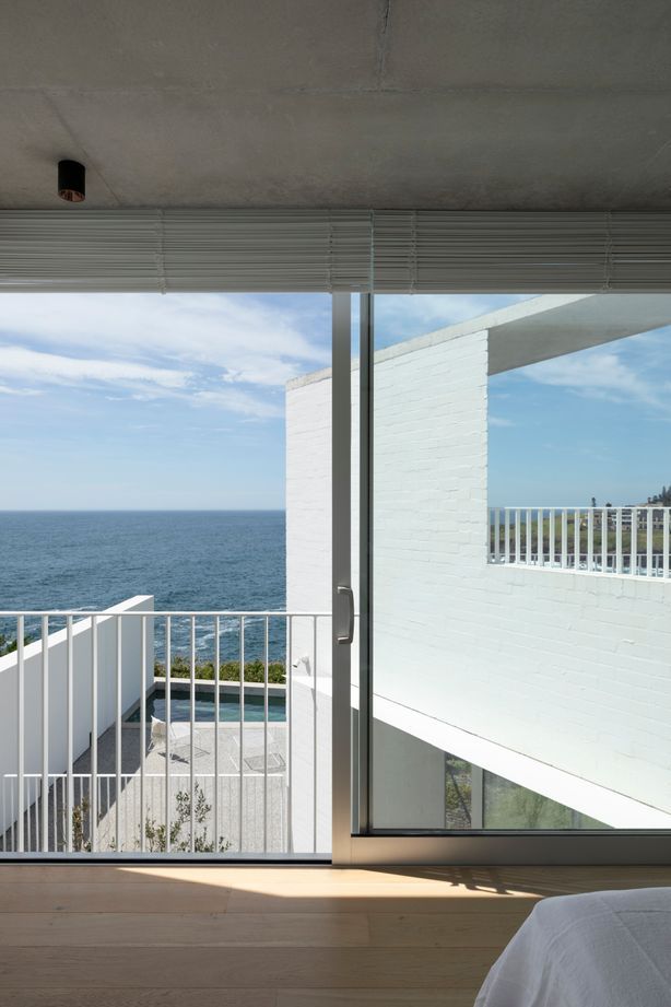 A Juliet balcony in the master bedroom allows air to flow through the upper floor.