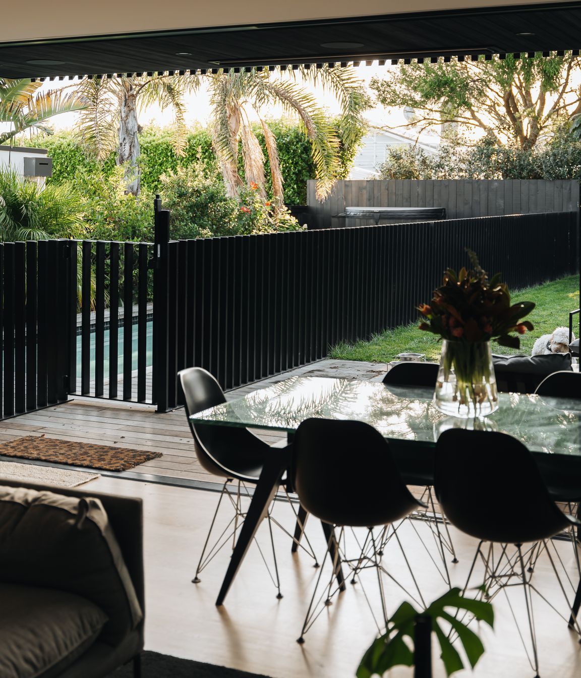The new layout provides uninterrupted indoor-outdoor connection.