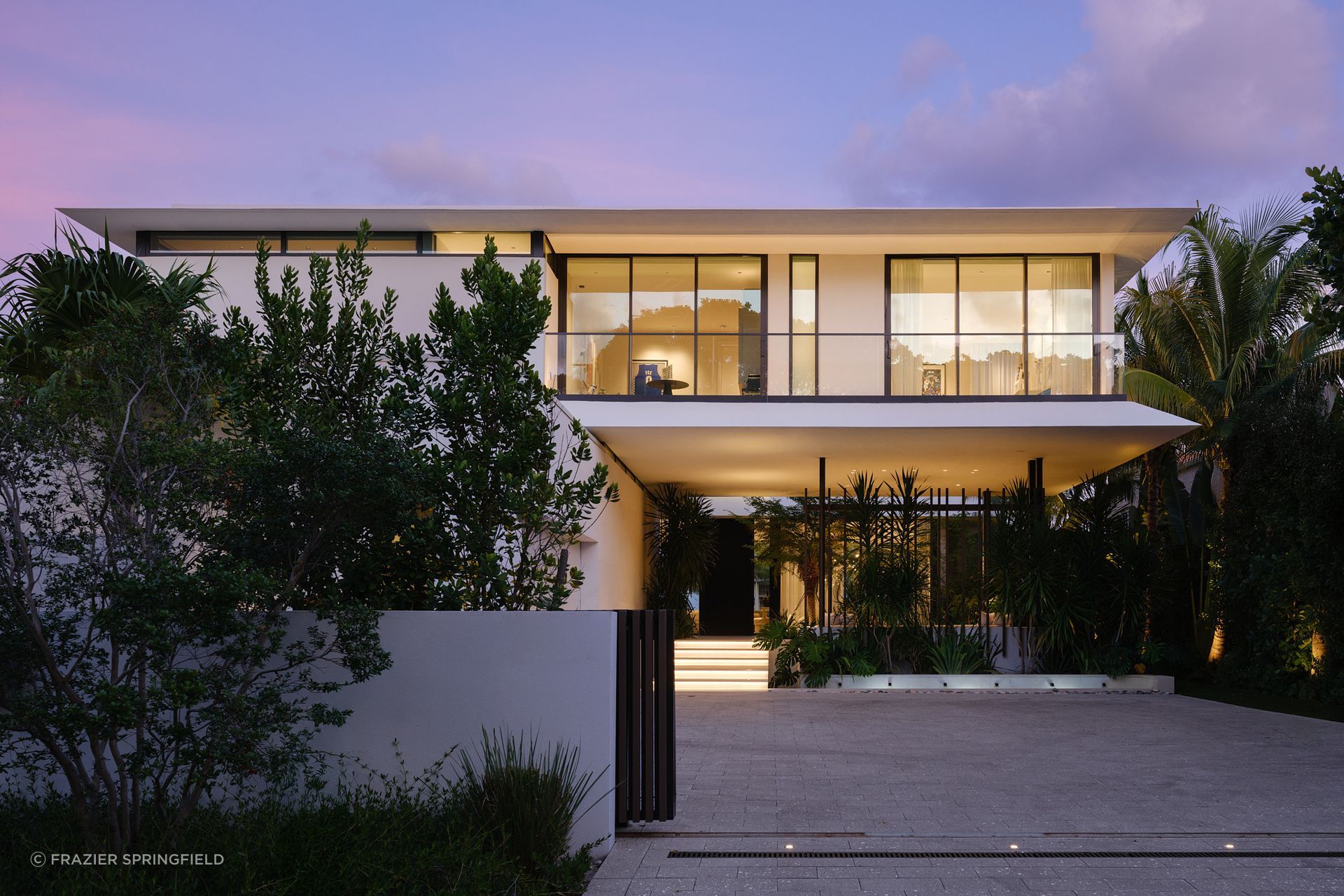 The gated entry at KODA's Pine Tree Drive project.