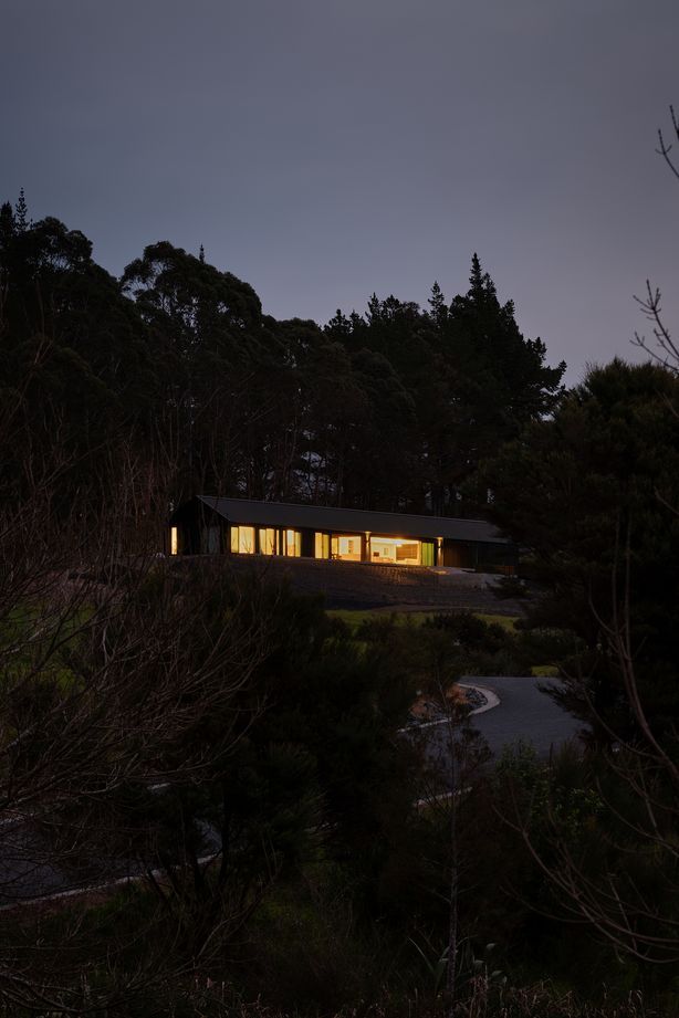 The length of the home meant one of the long sides could enjoy the north-facing sun and views.