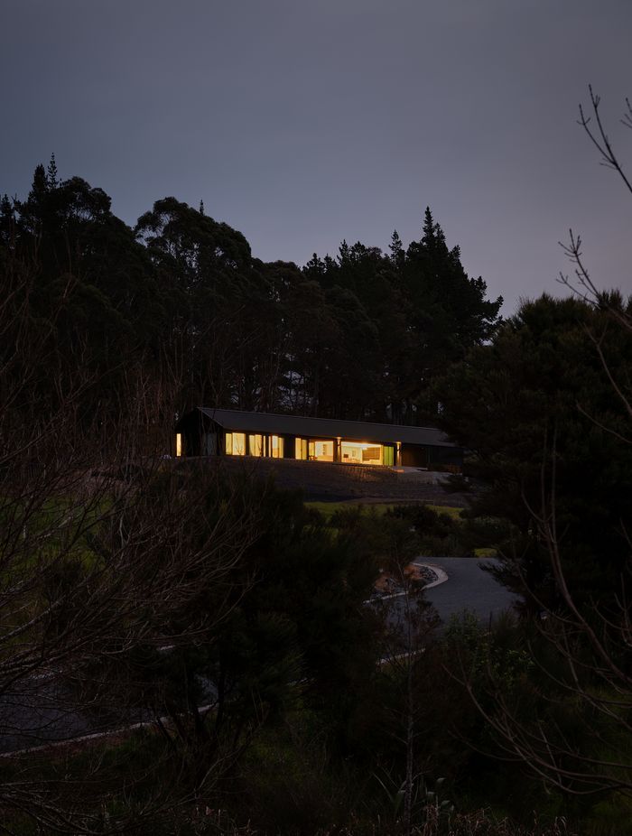 The length of the home meant one of the long sides could enjoy the north-facing sun and views.