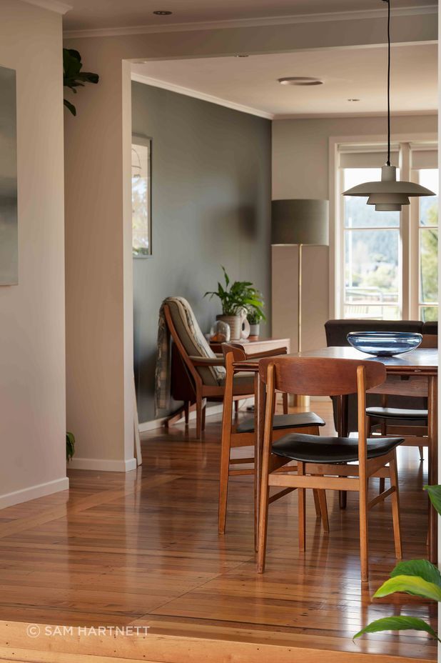 The original part of the house was rejuvenated too.