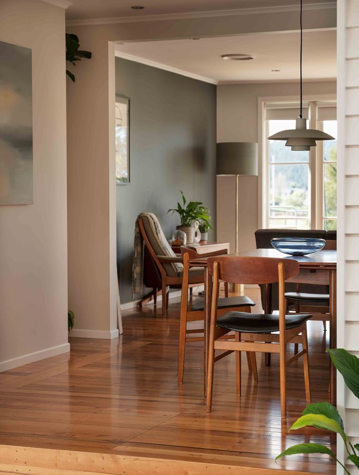 The original part of the house was rejuvenated too.