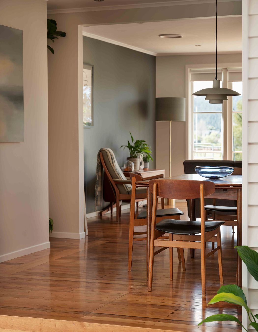 The original part of the house was rejuvenated too.