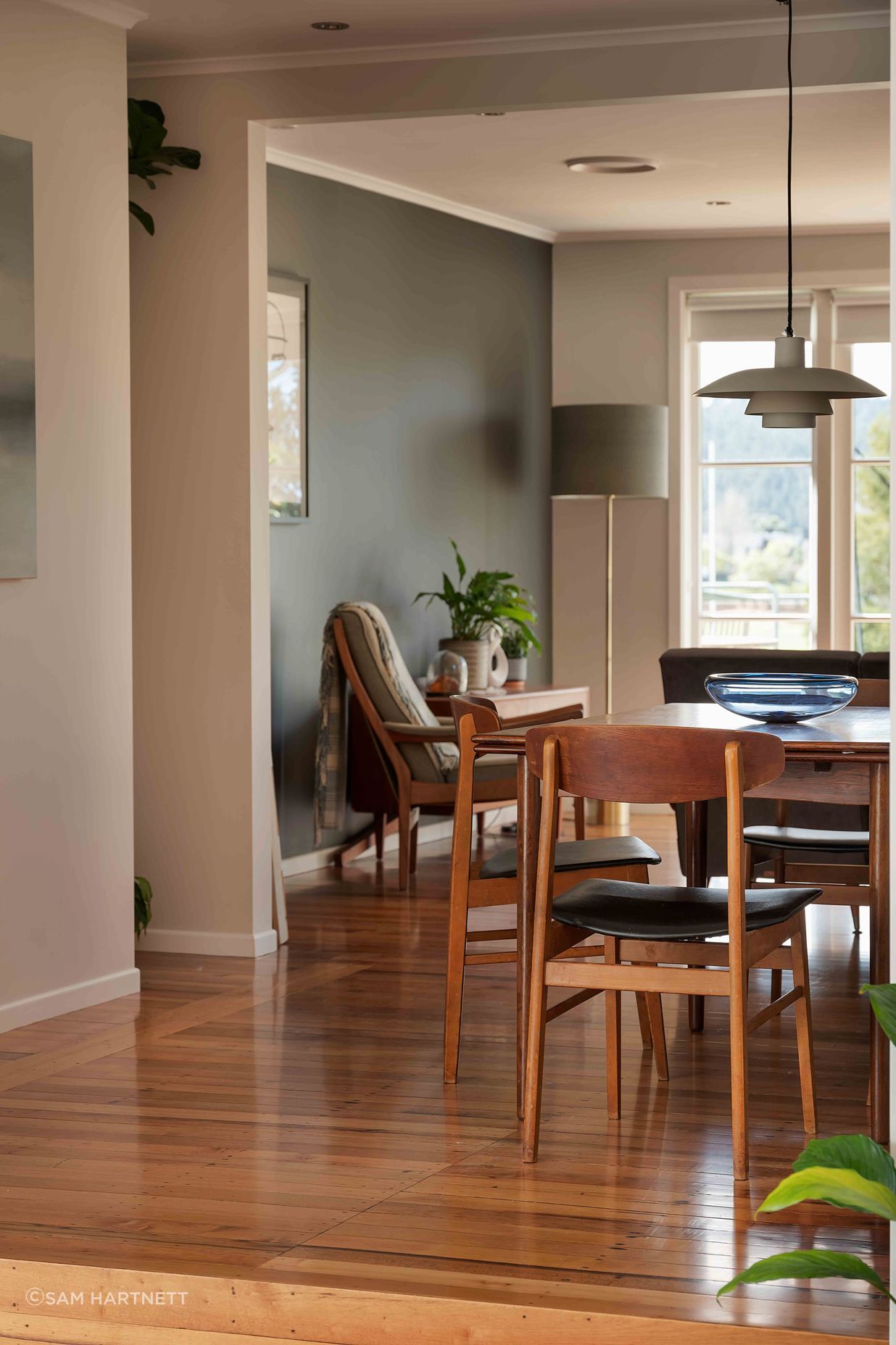 The original part of the house was rejuvenated too.