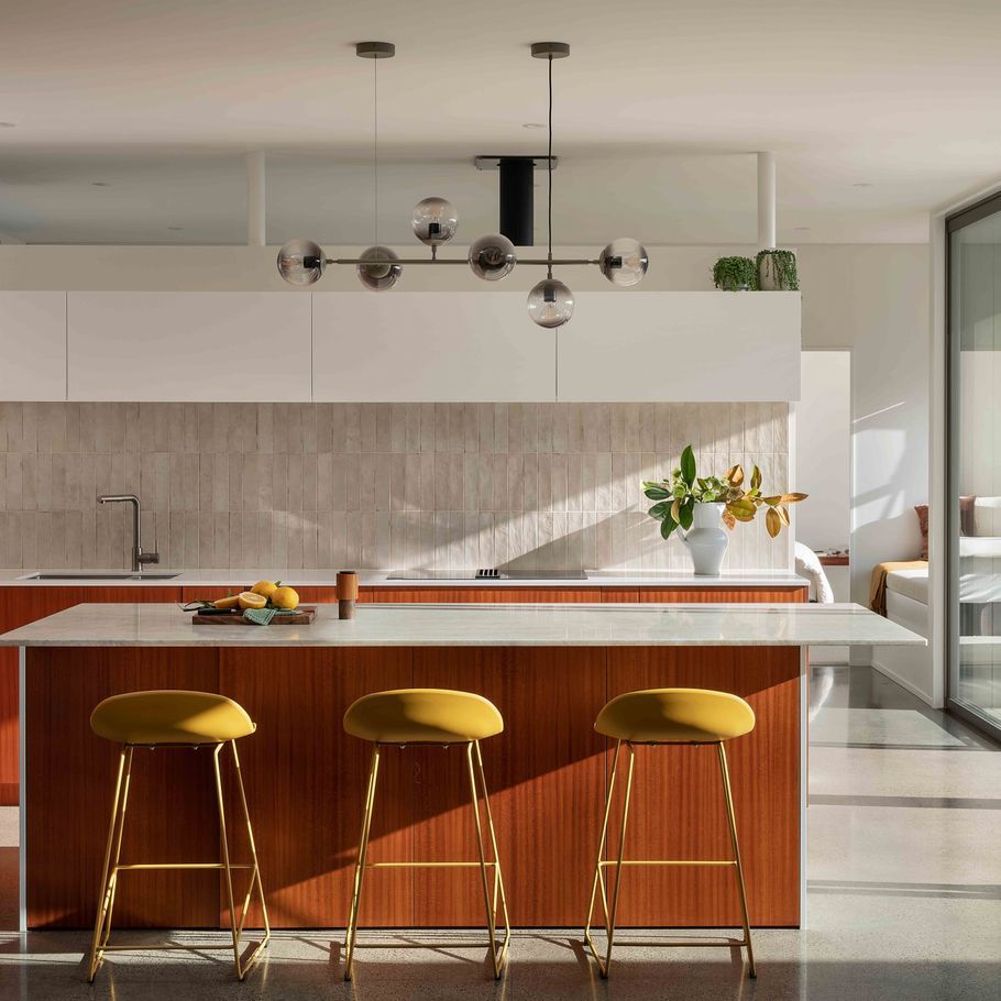 An ex-state house turned into a mid-century modern oasis