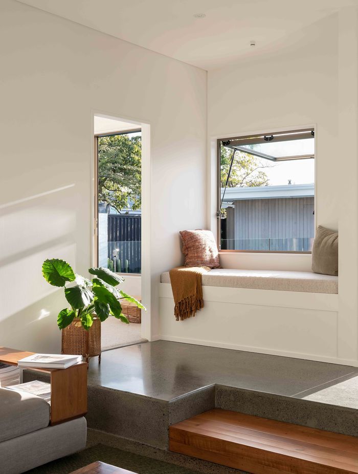 The master suite is accessed through the lounge.