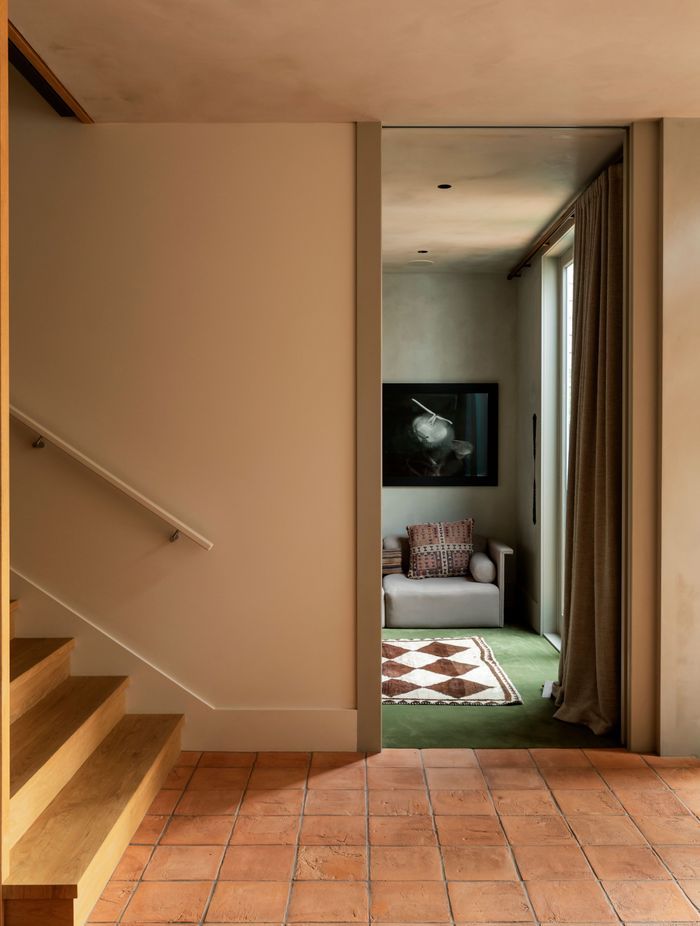 “There’s no access on the site, so they had to drive up and down the hallway with the digger to get everything in and out. It was certainly pretty shocking early on.”