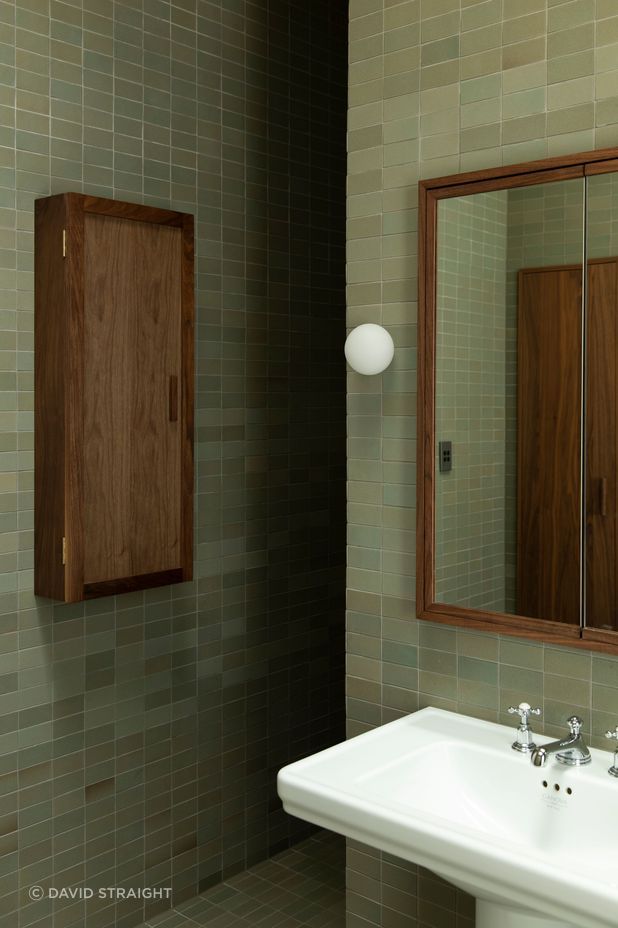 One of the home’s bathrooms. The renovation kept the entirety of the old villa but a lot of work went into making the most of every space. “There's quite a bit of planning and organisation just to fit everything in.”