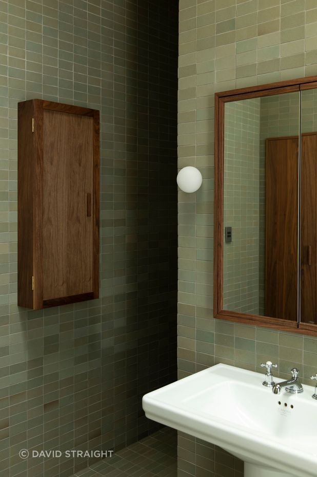 One of the home’s bathrooms. The renovation kept the entirety of the old villa but a lot of work went into making the most of every space. “There's quite a bit of planning and organisation just to fit everything in.”
