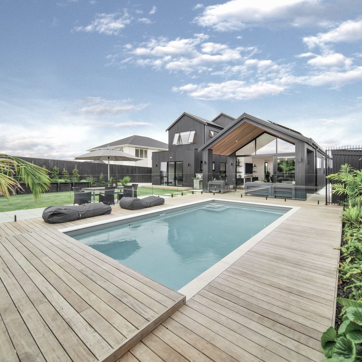 An architectural stand-out in a coastal suburb