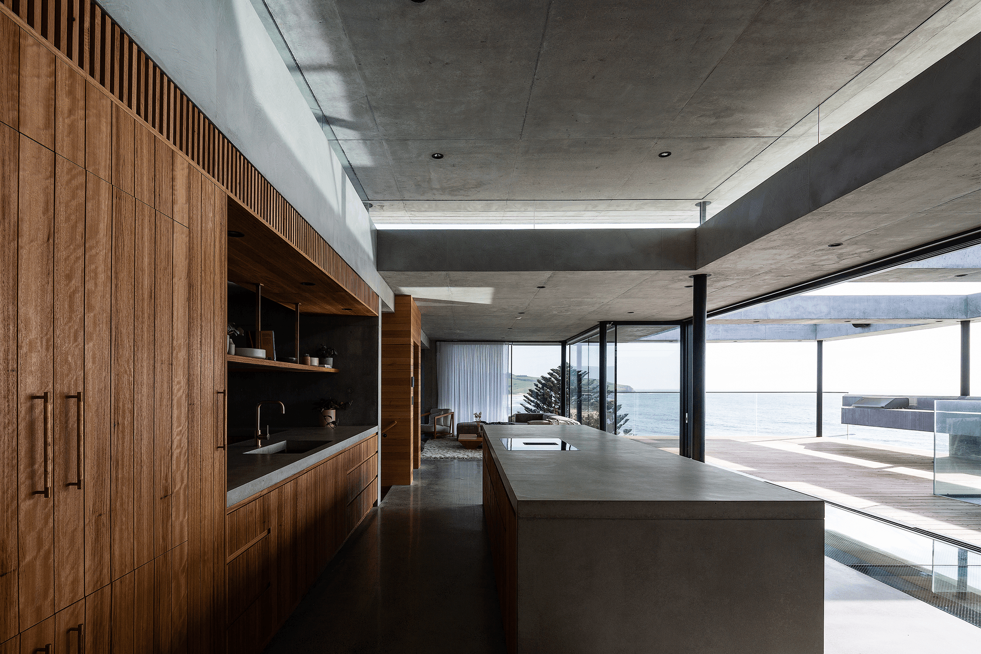 Nothing beats a kitchen with a view and there are few better than those at the Bunker House, Gerringong, NSW - Photography: Simon Whitbread, Michael Boyle