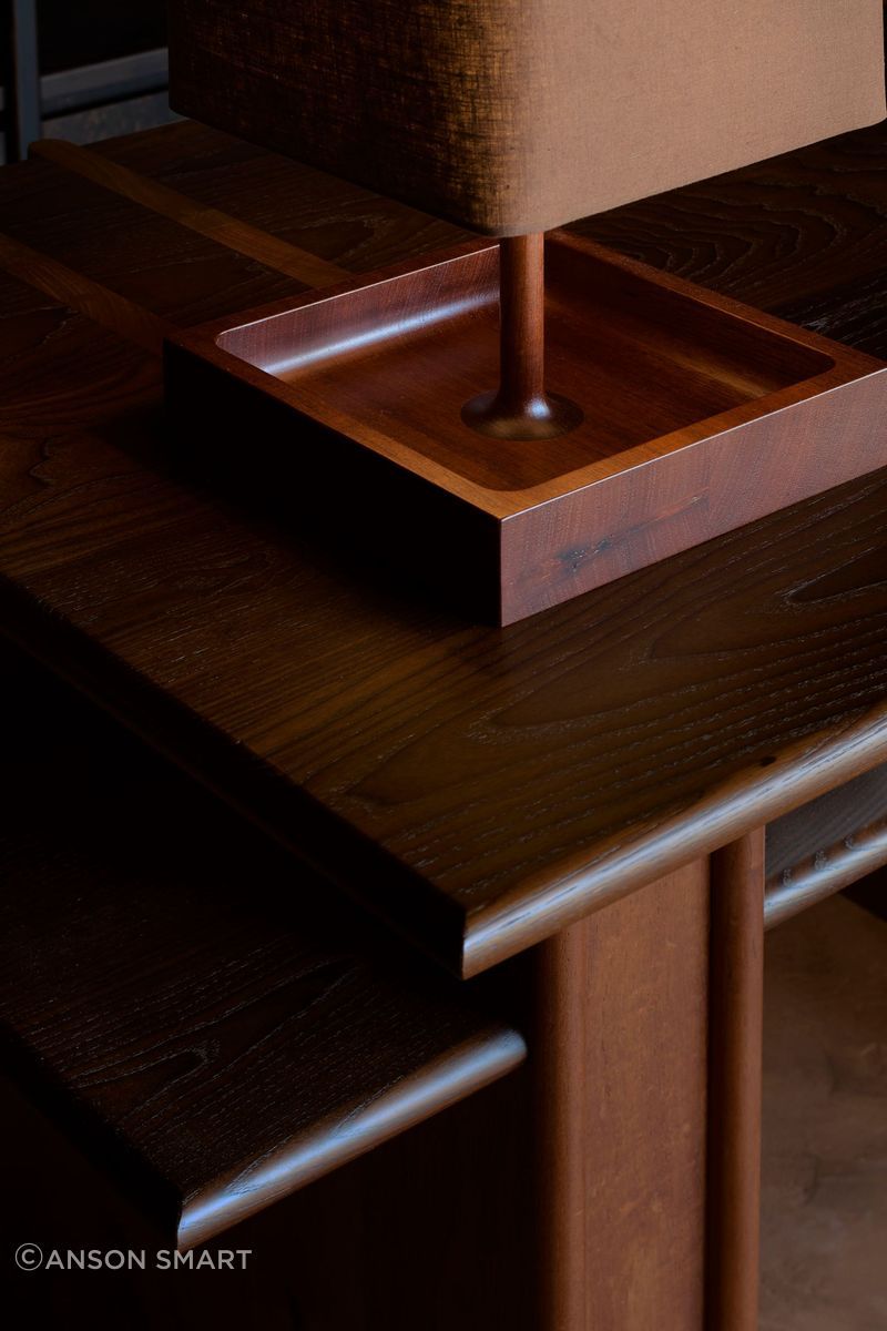 Beautiful detail lies at the base of each lamp.