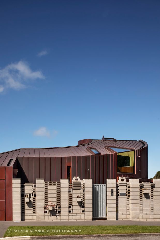 The new-build home in Lyttelton is completely clad in copper. “We worked with The Architectural Roofing Company in Christchurch to come up with detailing and ways to make that work,” says Brad Bonnington of Bull O’Sullivan Architecture.