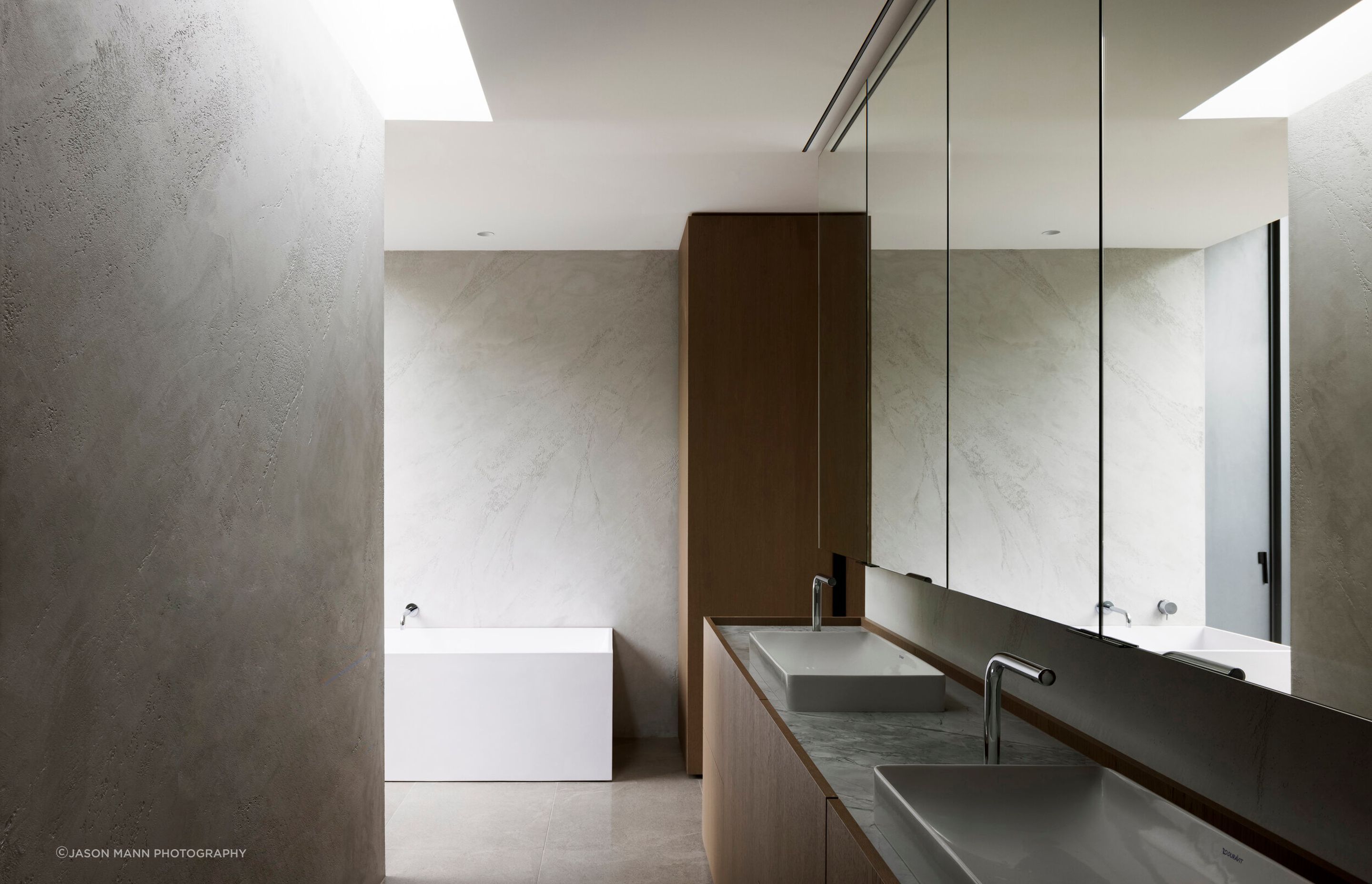 "The house has employed a limited palette of materials, but each is carefully considered for its quality and cohesiveness," Jonathan shares.
