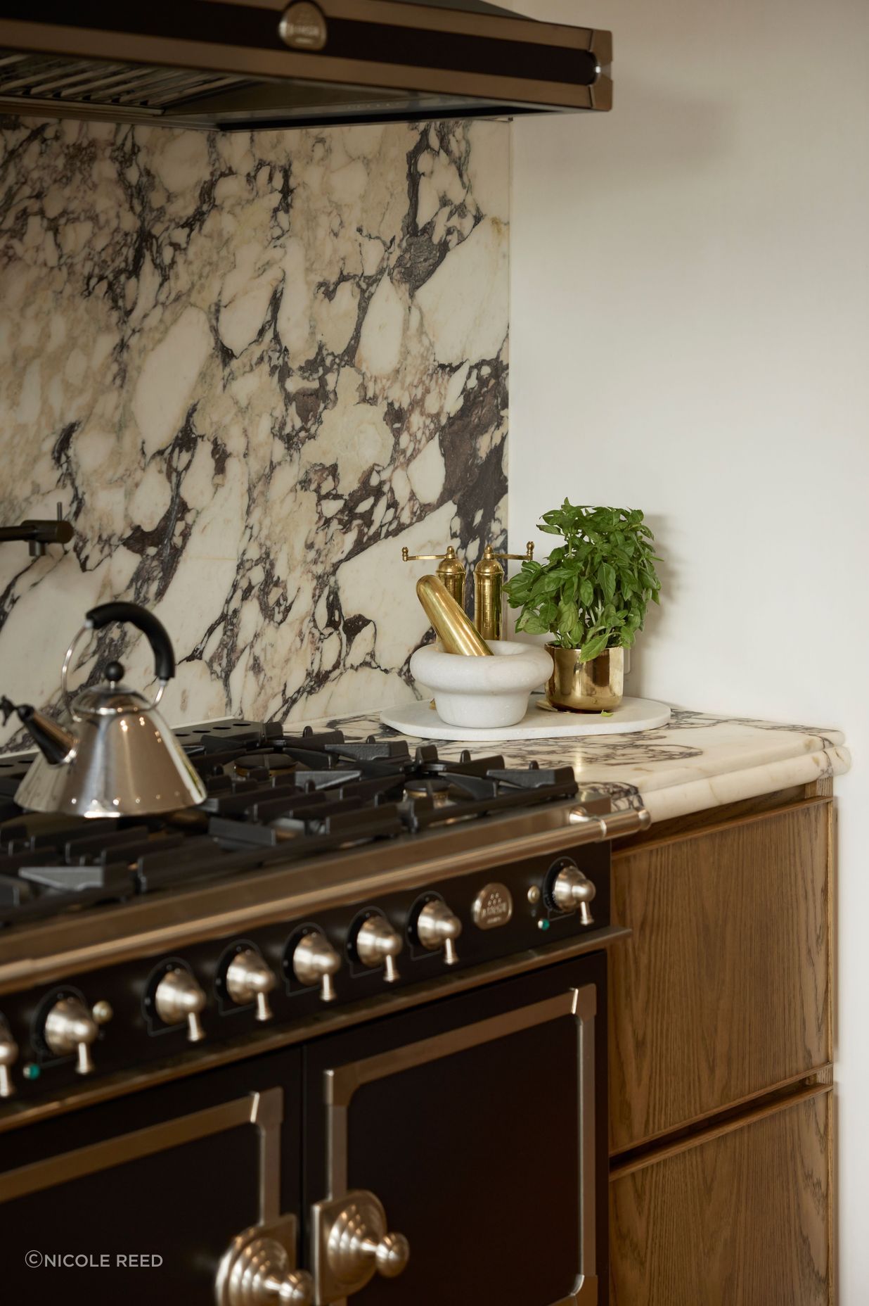 Kett's pieces blend seamlessly with the old world charm of Merlo's home.